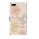 For iPhone 7 Plus / 8 Plus Fresh Painted Leather Phone Case(Beige Flowers) - 3