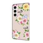 For Samsung Galaxy S24 5G Fresh Painted Leather Phone Case(Colored Flowers) - 3