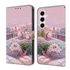 For Samsung Galaxy S24 FE 5G Fresh Painted Leather Phone Case(Garden) - 1