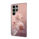 For Samsung Galaxy S23 Ultra 5G Fresh Painted Leather Phone Case(Ceramic Flowers) - 3