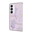 For Samsung Galaxy S23+ 5G Fresh Painted Leather Phone Case(Small Lilac Flowers) - 3