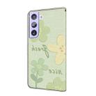 For Samsung Galaxy S22+ 5G Fresh Painted Leather Phone Case(Fresh Flowers) - 3