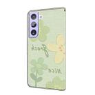 For Samsung Galaxy S21+ 5G Fresh Painted Leather Phone Case(Fresh Flowers) - 3