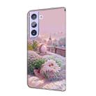 For Samsung Galaxy S21+ 5G Fresh Painted Leather Phone Case(Garden) - 3