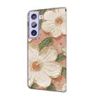 For Samsung Galaxy S21+ 5G Fresh Painted Leather Phone Case(Sunflower) - 3