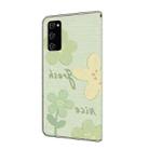 For Samsung Galaxy S20 FE Fresh Painted Leather Phone Case(Fresh Flowers) - 3