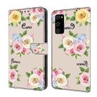 For Samsung Galaxy S20 FE Fresh Painted Leather Phone Case(Colored Flowers) - 1