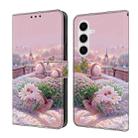 For Samsung Galaxy A25 5G Fresh Painted Leather Phone Case(Garden) - 1