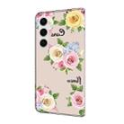 For Samsung Galaxy A25 5G Fresh Painted Leather Phone Case(Colored Flowers) - 3