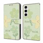 For Samsung Galaxy A05s Fresh Painted Leather Phone Case(Fresh Flowers) - 1