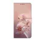 For Samsung Galaxy A55 5G Fresh Painted Leather Phone Case(Ceramic Flowers) - 2