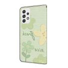 For Samsung Galaxy A13 4G / 5G Fresh Painted Leather Phone Case(Fresh Flowers) - 3