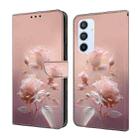For Samsung Galaxy A54 5G Fresh Painted Leather Phone Case(Ceramic Flowers) - 1