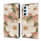 For Samsung Galaxy A54 5G Fresh Painted Leather Phone Case(Sunflower) - 1