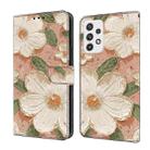 For Samsung Galaxy A52 4G / 5G Fresh Painted Leather Phone Case(Sunflower) - 1