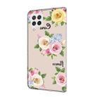 For Samsung Galaxy A22 4G Fresh Painted Leather Phone Case(Colored Flowers) - 3