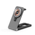 DUZZONA W22 15W 3 in 1 Foldable Magnetic Wireless Charging Stand(Grey) - 1