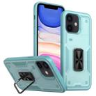 For iPhone 11 Ring Holder PC Hybrid TPU Phone Case(Blue) - 1
