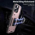 For iPhone 11 Ring Holder PC Hybrid TPU Phone Case(Rose Gold) - 2