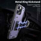 For iPhone 11 Ring Holder PC Hybrid TPU Phone Case(Purple) - 2