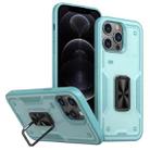 For iPhone 12 Pro Ring Holder PC Hybrid TPU Phone Case(Blue) - 1