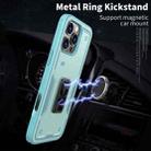 For iPhone 12 Pro Ring Holder PC Hybrid TPU Phone Case(Blue) - 2