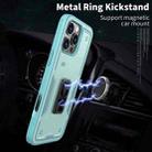 For iPhone 13 Ring Holder PC Hybrid TPU Phone Case(Blue) - 2