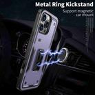 For iPhone 13 Ring Holder PC Hybrid TPU Phone Case(Purple) - 2