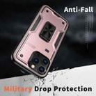 For iPhone 13 Pro Max Ring Holder PC Hybrid TPU Phone Case(Rose Gold) - 3