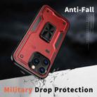 For iPhone 16 Ring Holder PC Hybrid TPU Phone Case(Red) - 3