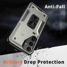 For Samsung Galaxy S21 5G Ring Holder PC Hybrid TPU Phone Case(Titanium Grey) - 3