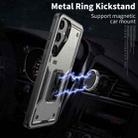 For Samsung Galaxy S23 5G Ring Holder PC Hybrid TPU Phone Case(Titanium Grey) - 2