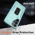 For Samsung Galaxy S23 FE 5G Ring Holder PC Hybrid TPU Phone Case(Blue) - 3