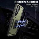 For Samsung Galaxy S23 FE 5G Ring Holder PC Hybrid TPU Phone Case(Olive Green) - 2