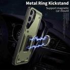 For Samsung Galaxy S23+ 5G Ring Holder PC Hybrid TPU Phone Case(Olive Green) - 2