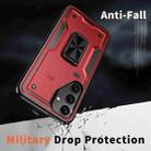 For Samsung Galaxy S23+ 5G Ring Holder PC Hybrid TPU Phone Case(Red) - 3