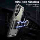 For Samsung Galaxy S24 5G Ring Holder PC Hybrid TPU Phone Case(Titanium Grey) - 2