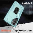 For Samsung Galaxy S24 FE 5G Ring Holder PC Hybrid TPU Phone Case(Blue) - 3