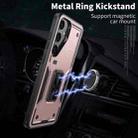 For Samsung Galaxy S24 FE 5G Ring Holder PC Hybrid TPU Phone Case(Rose Gold) - 2