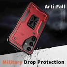 For Samsung Galaxy S24+ 5G Ring Holder PC Hybrid TPU Phone Case(Red) - 3