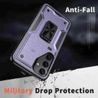 For Samsung Galaxy S24+ 5G Ring Holder PC Hybrid TPU Phone Case(Purple) - 3