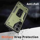 For Samsung Galaxy S25 5G Ring Holder PC Hybrid TPU Phone Case(Olive Green) - 3