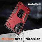 For Samsung Galaxy S25 5G Ring Holder PC Hybrid TPU Phone Case(Red) - 3