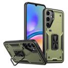 For Samsung Galaxy A05s Ring Holder PC Hybrid TPU Phone Case(Olive Green) - 1