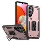 For Samsung Galaxy A14 Ring Holder PC Hybrid TPU Phone Case(Rose Gold) - 1