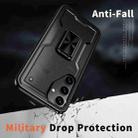 For Samsung Galaxy A15 Ring Holder PC Hybrid TPU Phone Case(Black) - 3