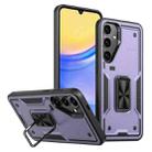 For Samsung Galaxy A15 Ring Holder PC Hybrid TPU Phone Case(Purple) - 1