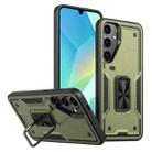 For Samsung Galaxy A16 5G Ring Holder PC Hybrid TPU Phone Case(Olive Green) - 1