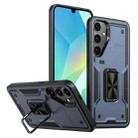 For Samsung Galaxy A16 5G Ring Holder PC Hybrid TPU Phone Case(Navy Blue) - 1
