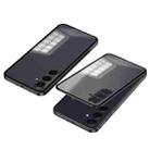 For Samsung Galaxy S24 FE 5G Snap Buckle Metal Frame Frosted Phone Case(Black) - 1